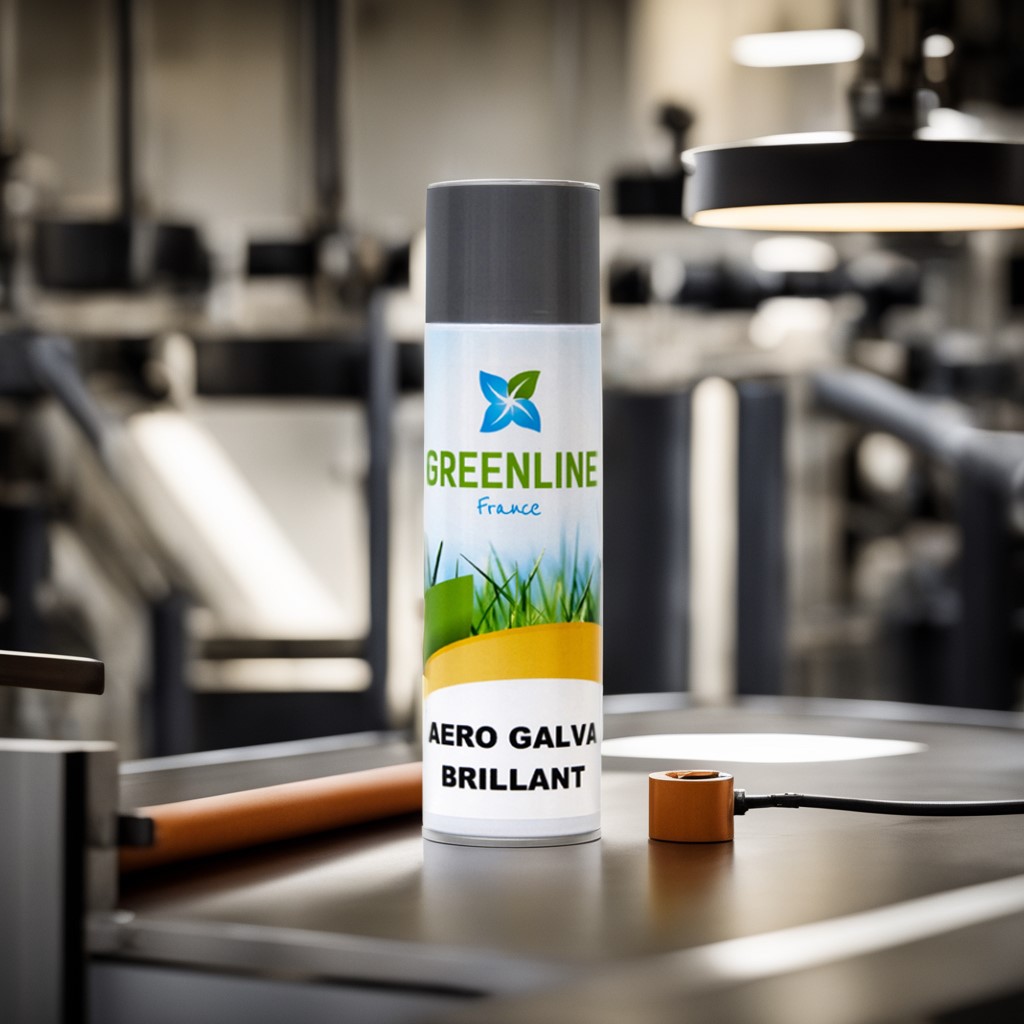 AÉRO GALVA BRILLANT 400ML -  PEINTURE DE GALVANISATION A FROID BRILLANT