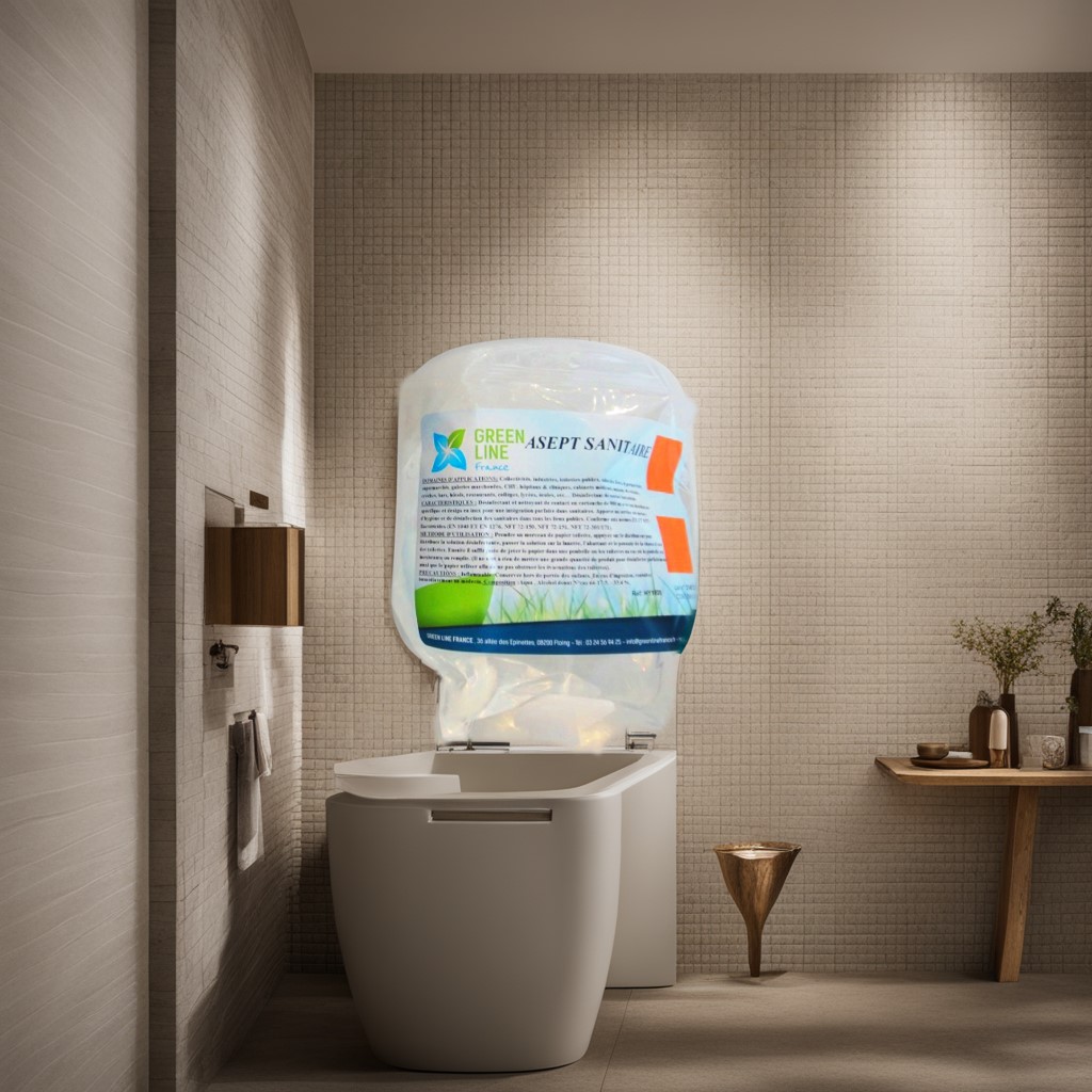 ASEPT SANITAIRE 900ML - DÉSINFECTANT DE CONTACT POUR TOILETTES ET SANITAIRES