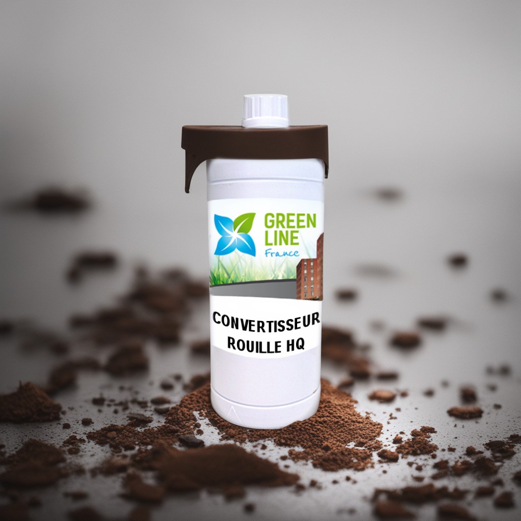 CONVERTISSEUR DE ROUILLE 1L - TRAITEMENT INDUSTRIEL ULTRA HAUT DE GAMME TRAITEMENT COURANT ! TRAITEMENT AVANT PEINTURE DES SURFACES ROUILLÉES NON FILMOGÈNE