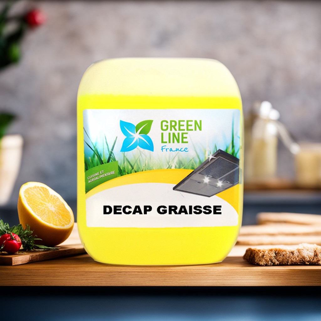 DÉCAP GRAISSE 5L - SUPER DEGRAISSANT DE SÉCURITÉ SOLUBLE À L’EAU, AGRÉÉ CONTACT ALIMENTAIRE