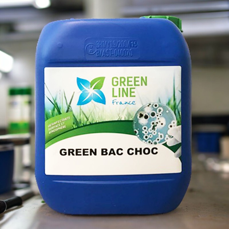 GREEN BAC CHOC 5L - LIQUIFIQUATEUR SURPUISSANT DES GRAISSES, PAPIERS, AMIDONS, PROTEINES, EAUX USEES