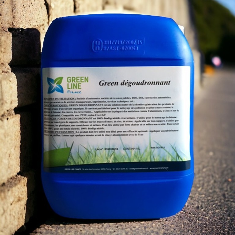 GREEN DEGOUDRONNANT 10L - SOLVANT ORGANIQUE TOTALEMENT SECURITAIRE