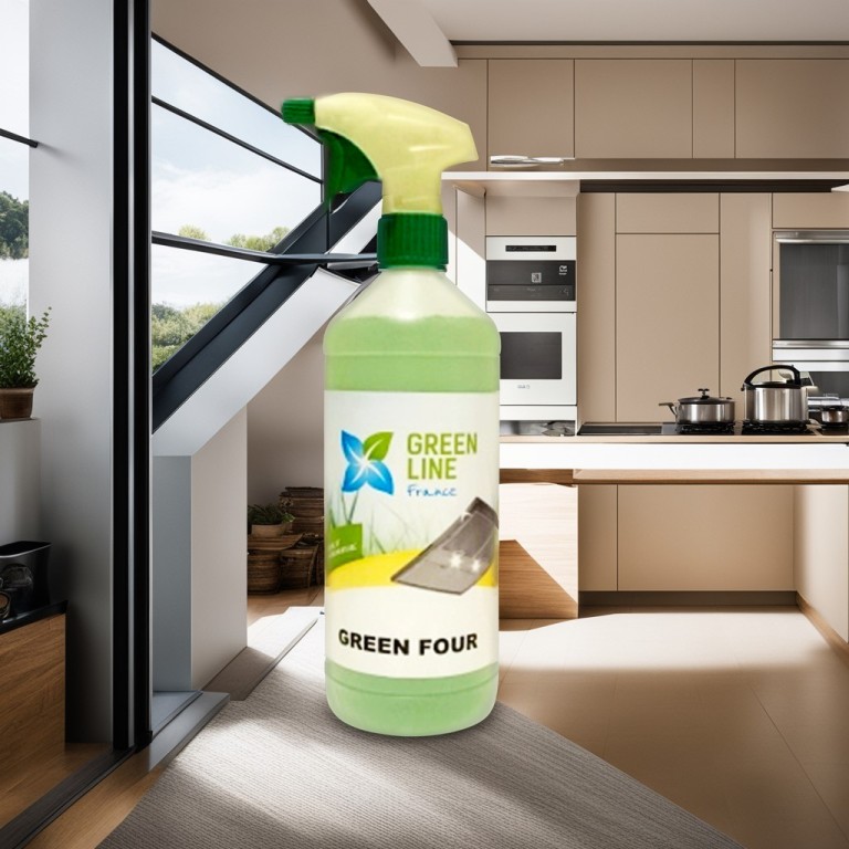 GREEN FOUR 1L - DÉCAPANT DÉGRAISSANT ALIMENTAIRE BIODÉGRADABLE