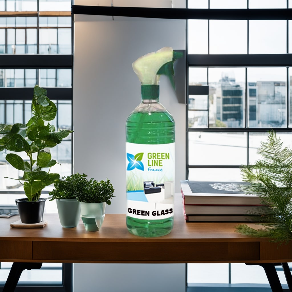 GREEN GLASS PULVERISATEUR 1L - NETTOYANT VITRES ET SURFACES ANTI-STATIQUE