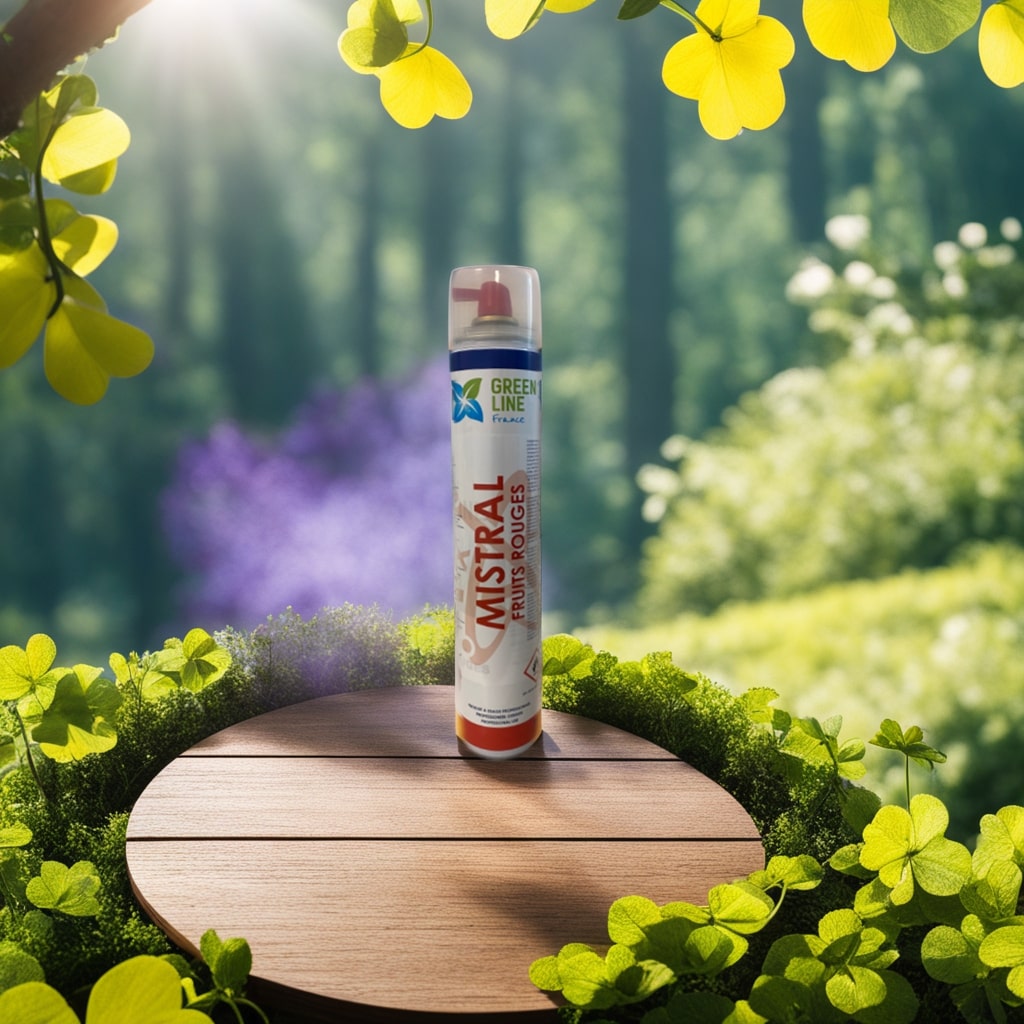 MISTRAL FRUITS ROUGES 600ML - DESTRUCTEUR D’ODEUR MOLÉCULAIRE ASTMOSPHÉRIQUE POUR GRANDS VOLUMES