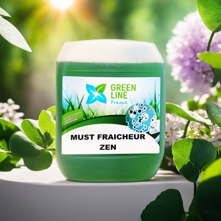 MUST FRAÎCHEUR ZEN 5L - DÉSODORISANT-DÉGRAISSANT DESTRUCTEUR D’ODEUR