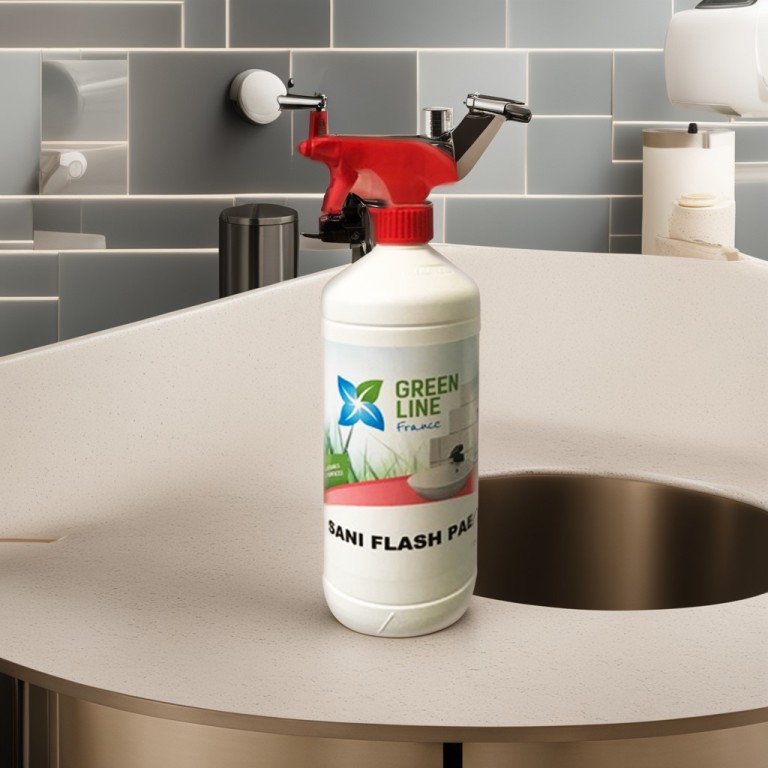SANIFLASH PAE PULVERISATEUR 1L - NETTOYANT ALCALIN CHLORÉ, BLANCHISSANT, ANTI-MOISISSURE