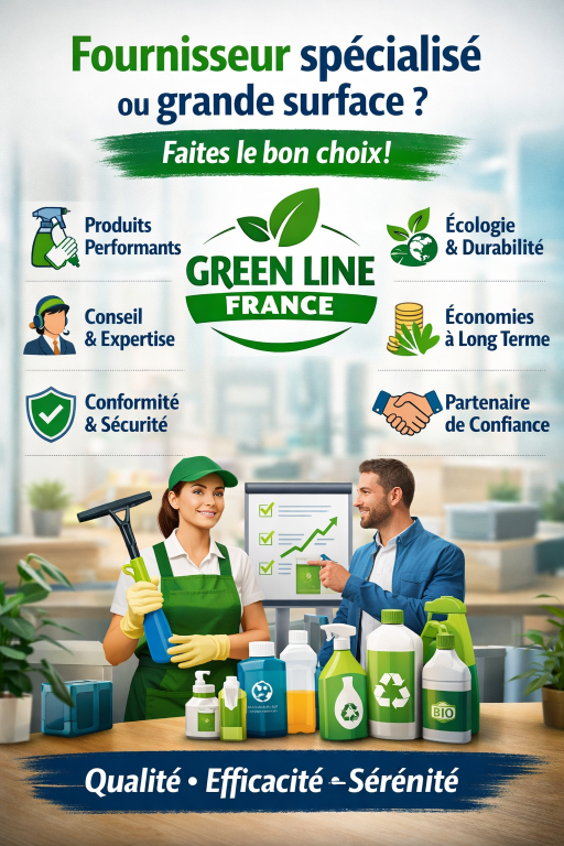 Pourquoi faire appel à un fournisseur spécialisé en produits d’entretien plutôt qu’aux grandes surfaces ?