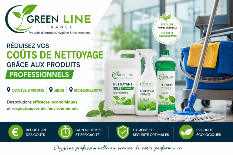 Comment réduire les coûts de nettoyage grâce aux produits professionnels à Charleville-Mézières, Arlon et Esch-sur-Alzette ?