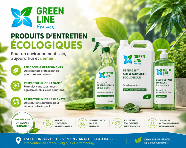 Produits d'entretien écologiques : pourquoi les entreprises de Esch-sur-Alzette, Virton et Arâches-la-Frasse changent leurs habitudes en 2026 ?